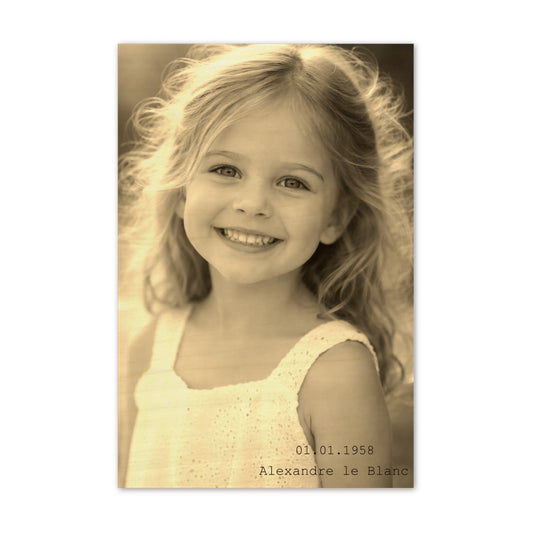 Vintage Photo Wood Print 30×40cm & 40×60cm