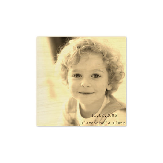 Vintage Photo Wood Print 20×20cm & 30×30cm